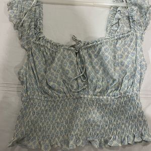 pookie and Sebastian blue top